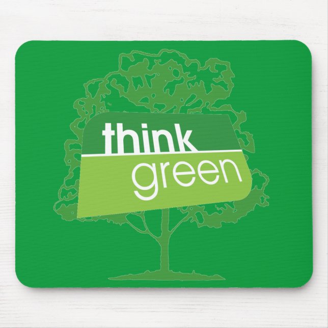 Think Green Mouse Pad (Front)