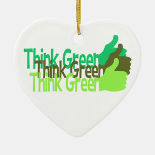 Think Green ornament - customize