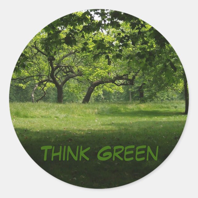 Think Green Park Stickers (Front)