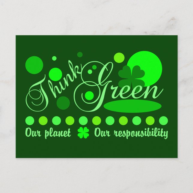 Think Green postcard (Front)
