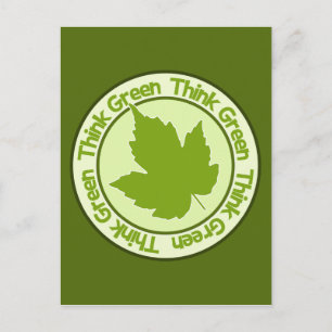 Think Green postcard - customize