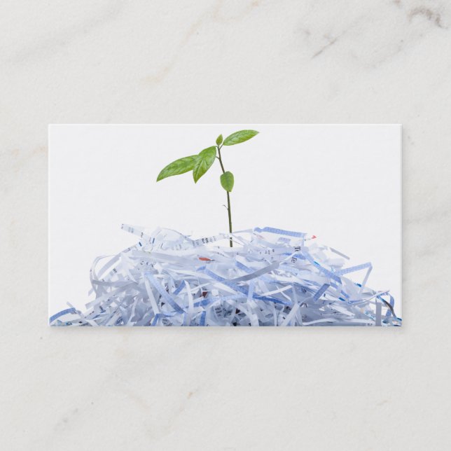 Think Green - Recycle Business Card (Front)