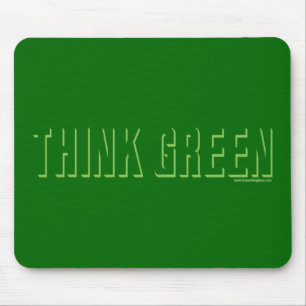 Think Green - Shadow Mouse Pad