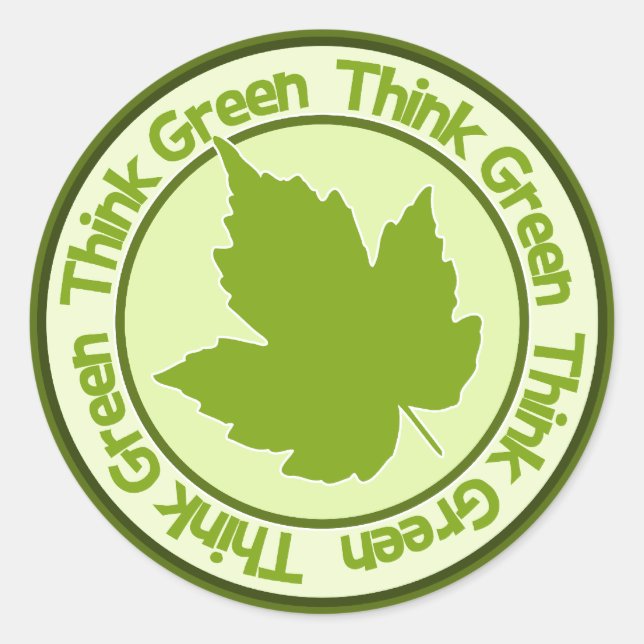 Think Green stickers (Front)