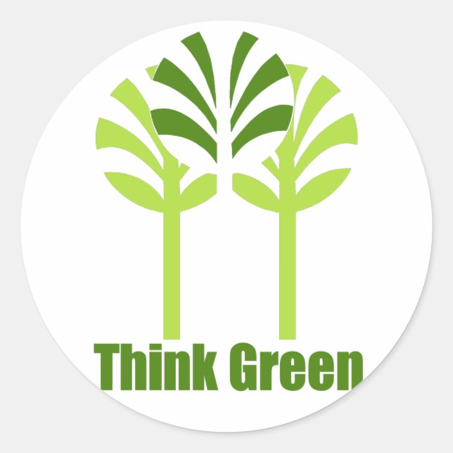 Think Green stickers (Front)