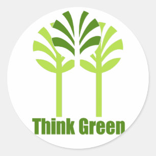 Think Green stickers