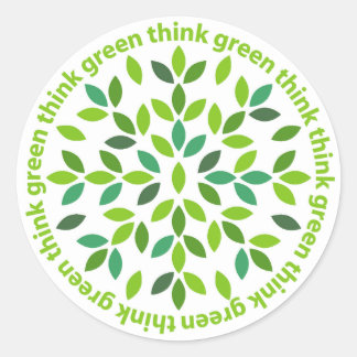 Think Green Stickers