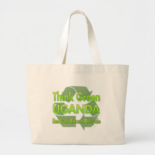 Think Green Uganda Large Tote Bag