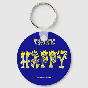 Think Happy (7c) Keychain