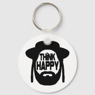 Think Happy Keychain
