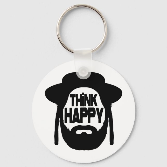 Think Happy Keychain (Front)