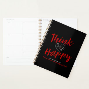 Think happy logo black planner (8.5"x11")