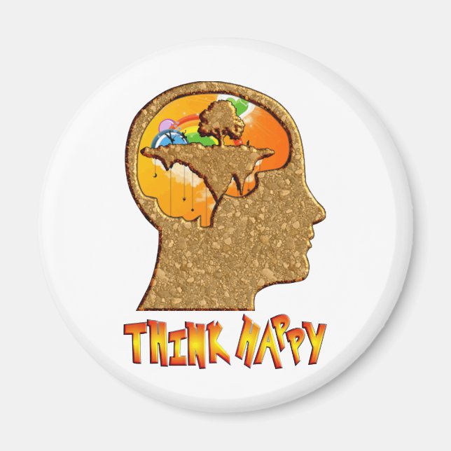 Think Happy Magnet (Front)