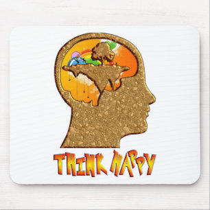 Think Happy Mouse Pad
