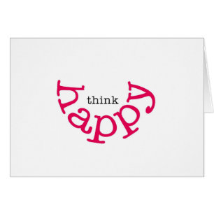 Think Happy (red smile)