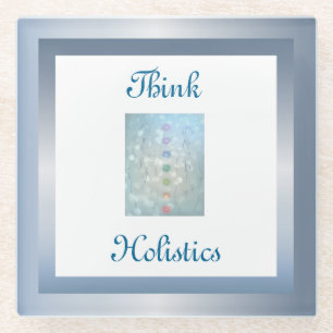 Think Holistic design Glass Coaster