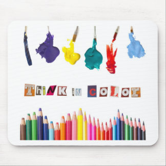 think in colour mouse pad