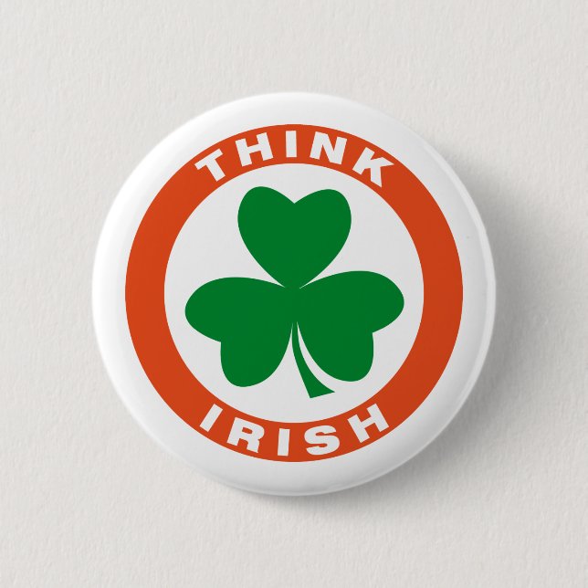 Think Irish 2 Inch Round Button (Front)