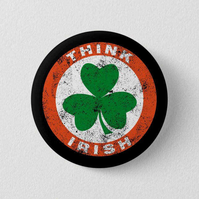 Think Irish 2 Inch Round Button (Front)