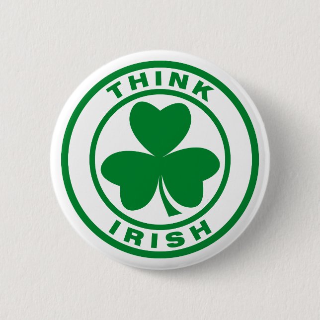 Think Irish 2 Inch Round Button (Front)