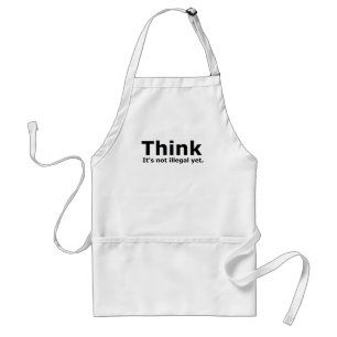 Think it's not illegal yet political gear standard apron