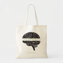 "Think Kind Thoughts" - Brain Tote Bag