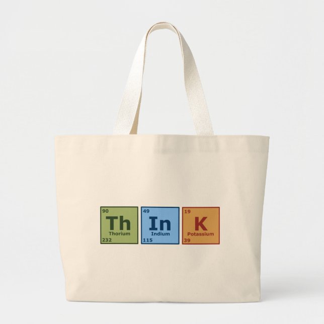 Think Large Tote Bag (Front)