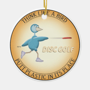 Think Like A Bird Ceramic Ornament