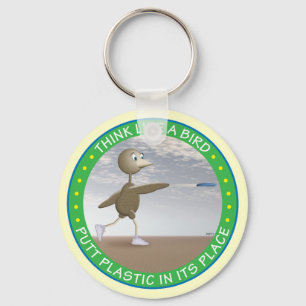 Think Like A Bird Keychain