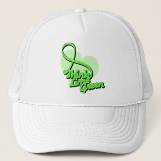 Think Lime Green Lymphoma Trucker Hat
