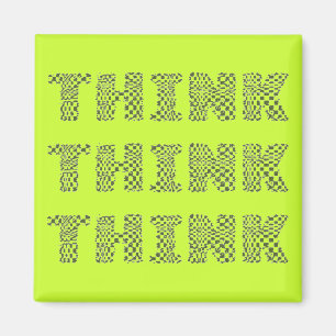 THINK - Lime Magnet