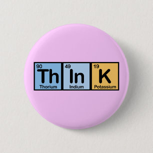 Think made of Elements 2 Inch Round Button