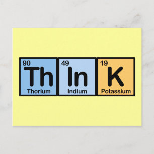 Think made of Elements Postcard