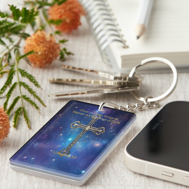 Think of Heaven Keychain (Front Right)