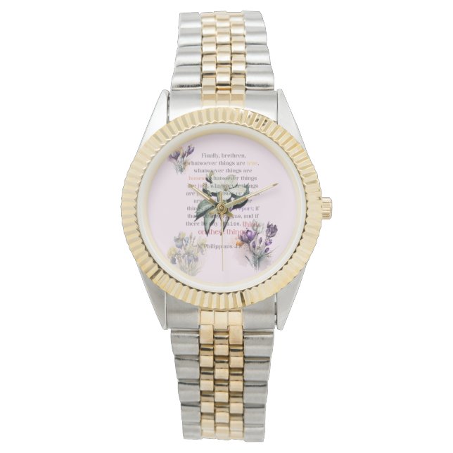 Think on These Things Scripture Watch (Front)