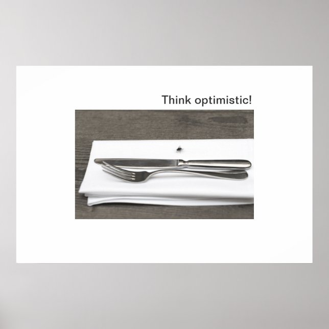 Think optimistic! poster (Front)