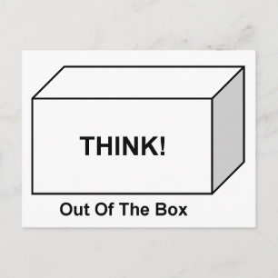 Think out of the Box Postcard