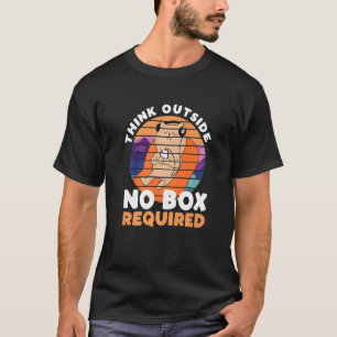Think Outside No Box Required Cat T-Shirt