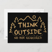 Think Outside, No Box Required Postcard (Front/Back)