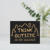 Think Outside, No Box Required Postcard (Standing Front)