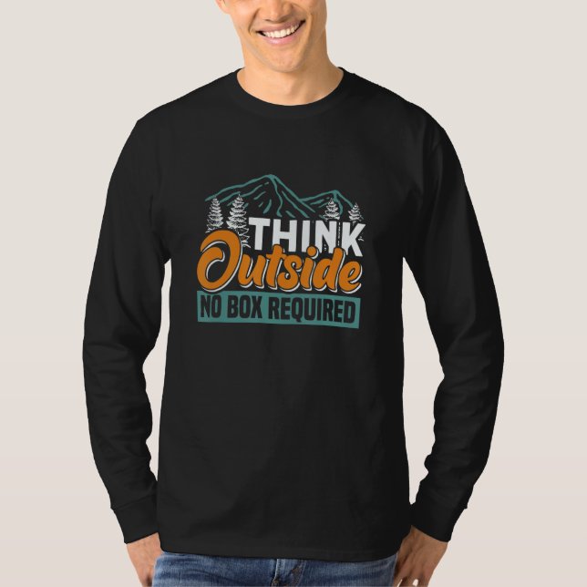 Think Outside No Box Required T-Shirt (Front)