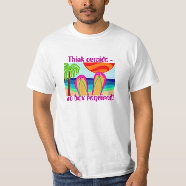 Think outside-no box required! T-Shirt (Front)