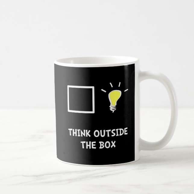 Think Outside The Box Coffee Mug (Right)
