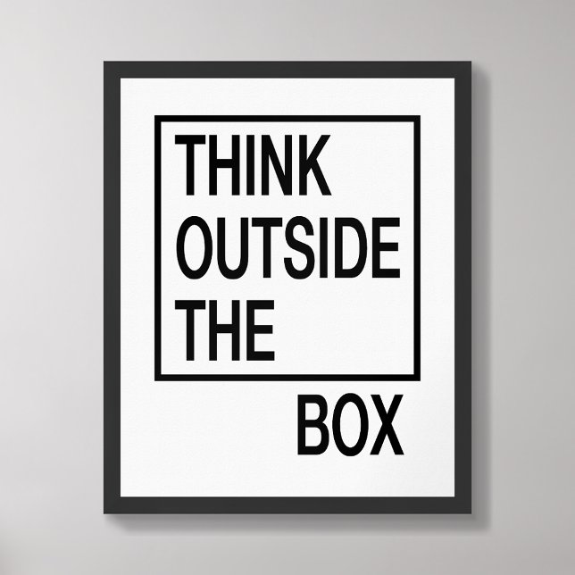 Think Outside the Box Creative Office Wall Poster (Creator Uploaded)