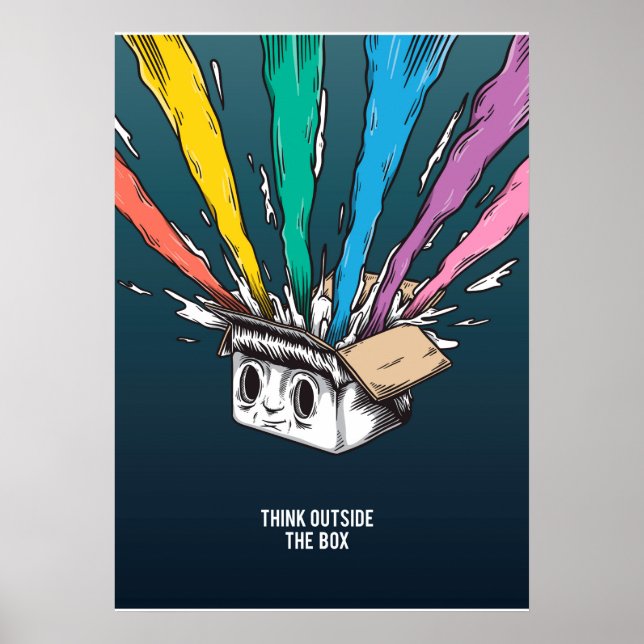 Think outside the box...creativity poster (Front)