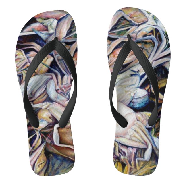 Think Outside the Box Flip Flops (Footbed)