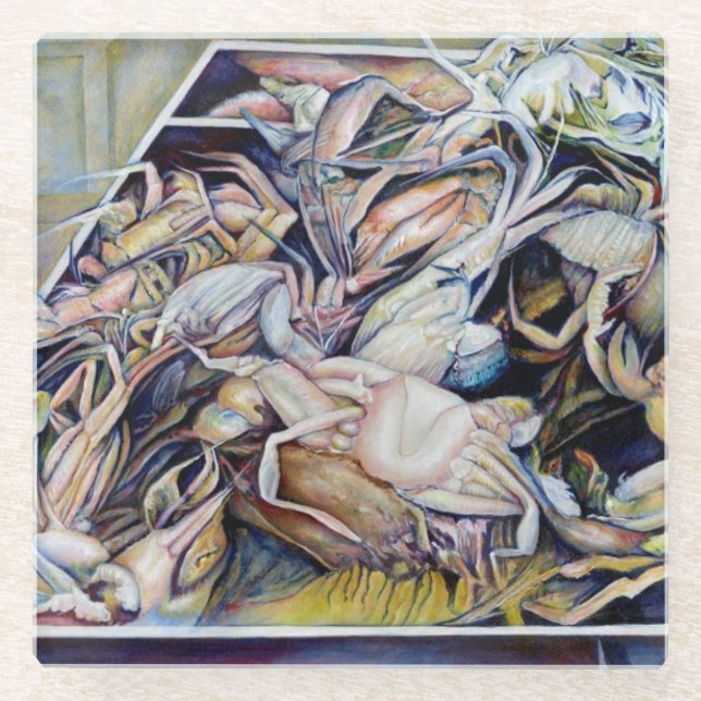 Think Outside the Box Glass Coaster (Front)