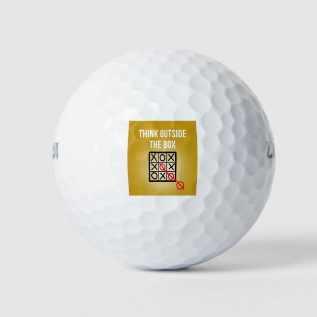 Think Outside the Box Golf Balls (Front)