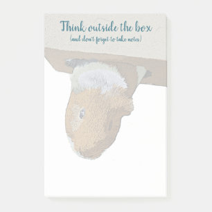 Think Outside the Box Guinea Pig Post-It Notes
