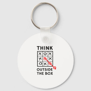 Think Outside The Box Keychain